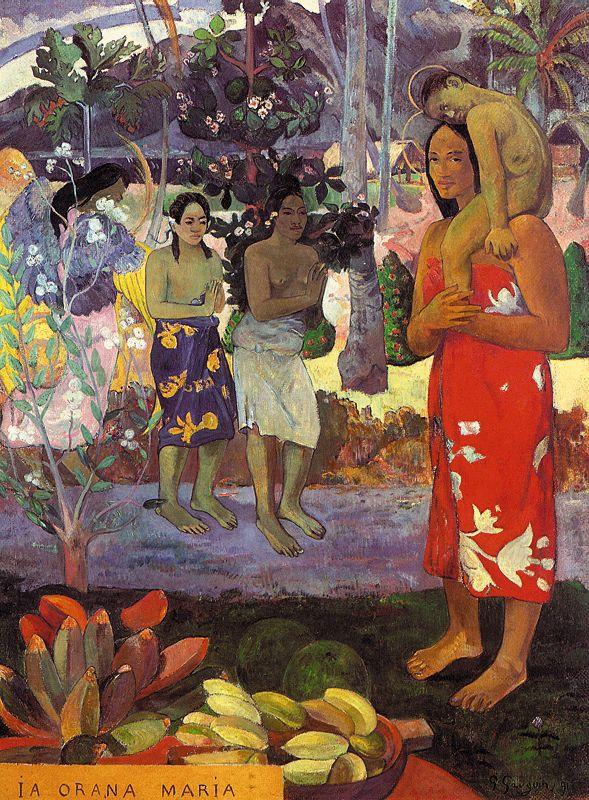 Paul Gauguin Hail Mary Sweden oil painting art